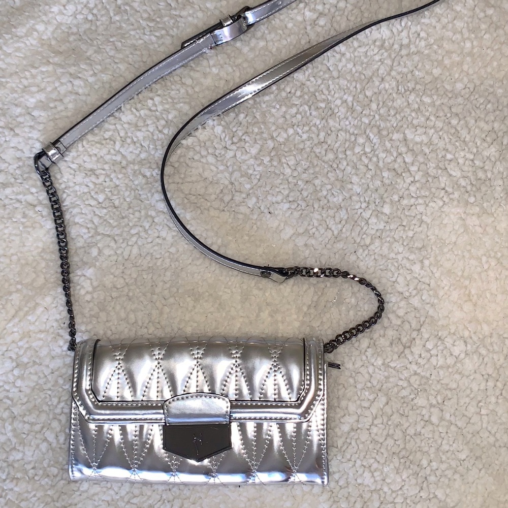 Vera Wang Silver Mini Crossbody